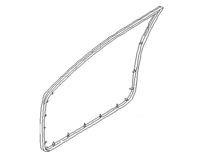 Nissan 80831-8J000 Weatherstrip-Front Door,LH