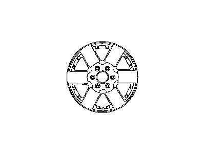 Nissan 40300-9BK5A Aluminum Wheel