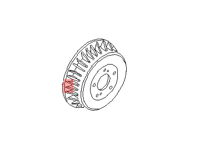 1994 Nissan Quest Brake Drum - 43206-0B000