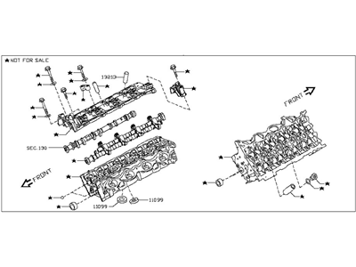 2017 Nissan Titan Cylinder Head - 11040-EZ32A