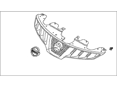 Nissan 62310-D4663 Grille Set Radiator