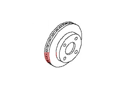 Nissan 40206-1HL0A Rotor-Disc Brake,Front