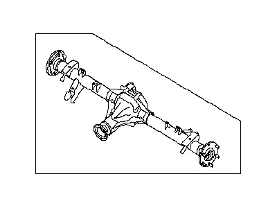 Nissan 43003-EA21A Rear Axle Assembly,W/O Brake