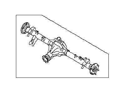 Nissan 43003-EZ32A Rear Axle Assembly; W/O Brake