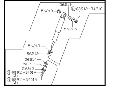 Nissan 56210-25W25 ABSORBER Kit Shock