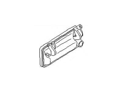 Nissan 80605-32F01 Front Door Outside Handle Assembly, Left