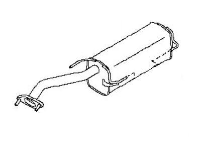 Nissan 20100-EM30A Exhaust, Main Muffler Assembly