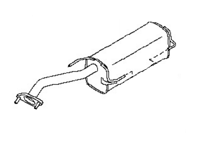 Evan Fischer Rear Muffler For Nissan Versa Hatchback 2007-2012 - 20100EM30A
