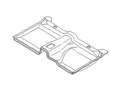 Nissan 74906-2W612 Carpet-Rear Floor,Front