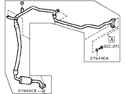 2007 Nissan Versa A/C Hose - 92480-EL000