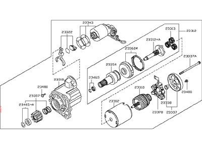 Nissan Starter Motor - 23300-ET80C