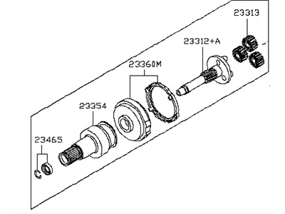 Nissan Rogue Starter Drive - 23312-ET80A