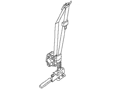 Nissan 86888-9PF8A Belt Assembly-Outer,PRETENSIONER Front RH