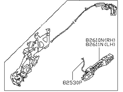 2005 Nissan Quest Door Lock Actuator - 82503-5Z000