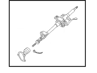 1987 Nissan Pulsar NX Steering Column - 48805-84M00