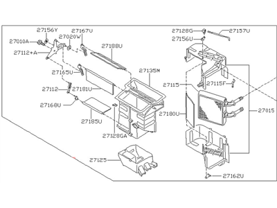 Nissan 27110-8B700 Heating Unit Assy-Front