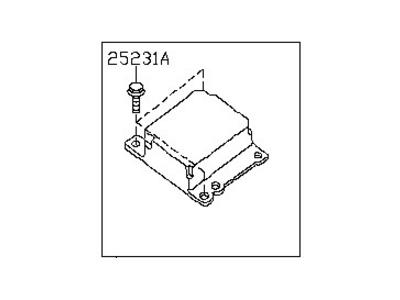 Nissan 98820-EB49A Sensor-Side AIRBAG Center