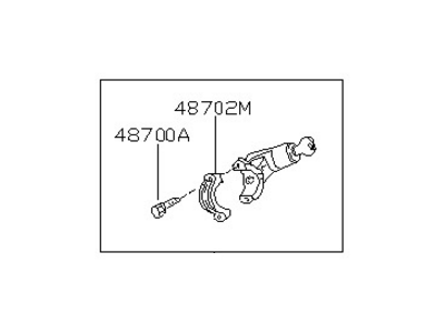 Nissan D8700-0Z810 Lock Set-Steering