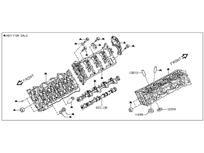 2021 Nissan NV Cylinder Head - 11090-EZ32A