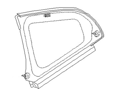 Nissan 83306-CD000 Glass Assy-Side Window,RH