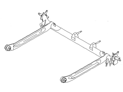 2002 Nissan Maxima Axle Beam - 55501-2Y000