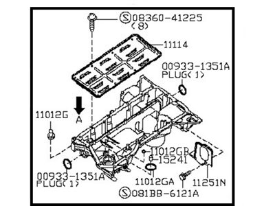 2007 Nissan Armada Oil Pan - 11110-7S00A