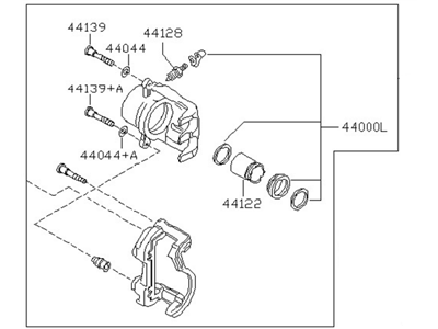 2006 Nissan Altima Brake Caliper - 44001-ZD82A