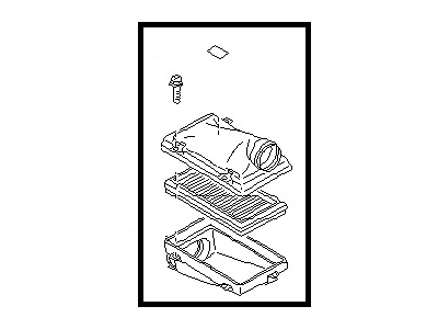 1989 Nissan 300ZX Air Filter Box - 16500-01P01