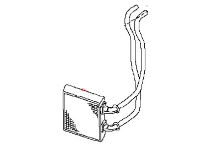 Nissan 27140-7Y000 Core Assy-Front Heater