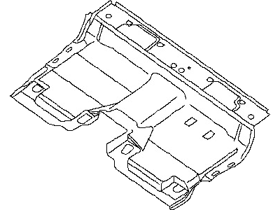 Nissan 74906-ZL66A Carpet-Floor Rear