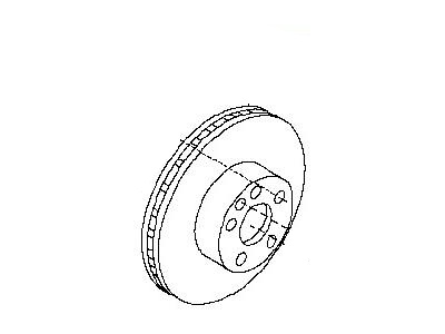 Nissan 43206-CK000 Rotor-Disc Brake,Rear