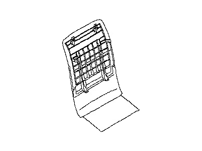 Nissan 87640-EA311 Board Assy-Front Seat Back