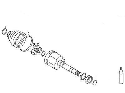 Nissan C9741-EW60A Repair Kit - Dust Boot, Inner