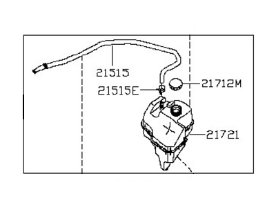 2015 Nissan Altima Coolant Reservoir - 21710-3TA0A