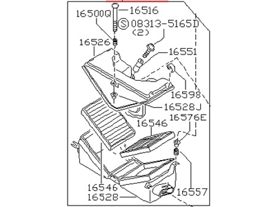 1990 Nissan 300ZX Air Filter Box - 16500-30P00