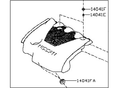 Nissan 14041-4RA0A Cover-Intake Manifold Collector