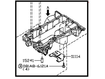 Nissan 11111-EZ40A Pan Assy Oil