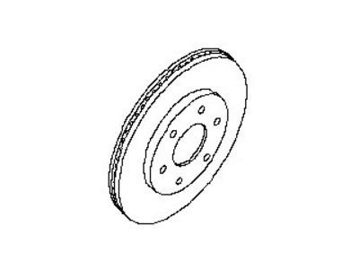 Nissan 40206-9BE0A Rotor Disc Brake Front