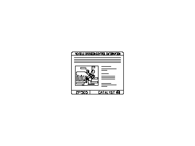 Nissan 14805-9BM1A Emission Label