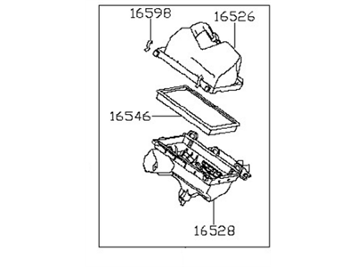 Nissan 16500-3TA0C Air Cleaner