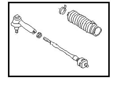 1990 Nissan Sentra Tie Rod End - 48510-53M25