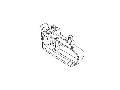 Nissan 80671-CA002 Rear Door Inside Handle Assembly Left