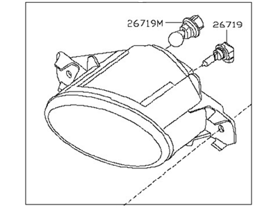 Nissan Versa Note Fog Light - 26150-8995A