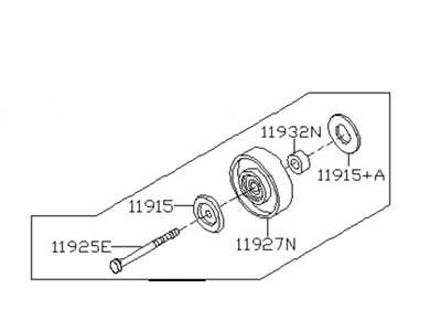 Nissan 11925-7S000 Pulley Assy-Idler