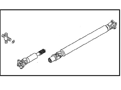 Nissan 37200-EZ00A Propeller Shaft Assy-Front