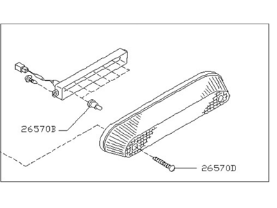 Nissan 26590-3S500 Lamp Assembly-Stop