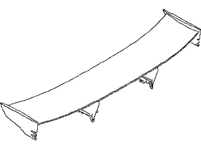 Nissan 96030-KB51E Air Spoiler Assy-Rear