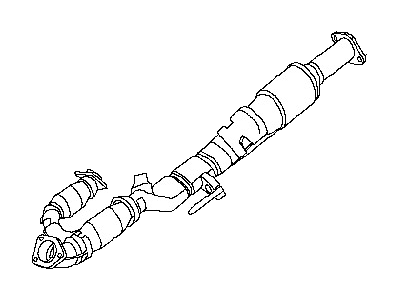 Nissan 20020-JA100 Front Exhaust Tube Assembly