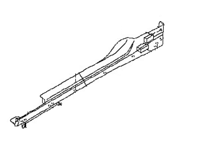 Nissan 76851-6GA0H Protector-Body Side Sill,LH