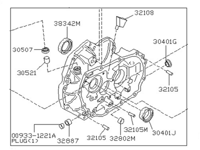 Nissan 30400-57Y01 Housing Assy-Clutch